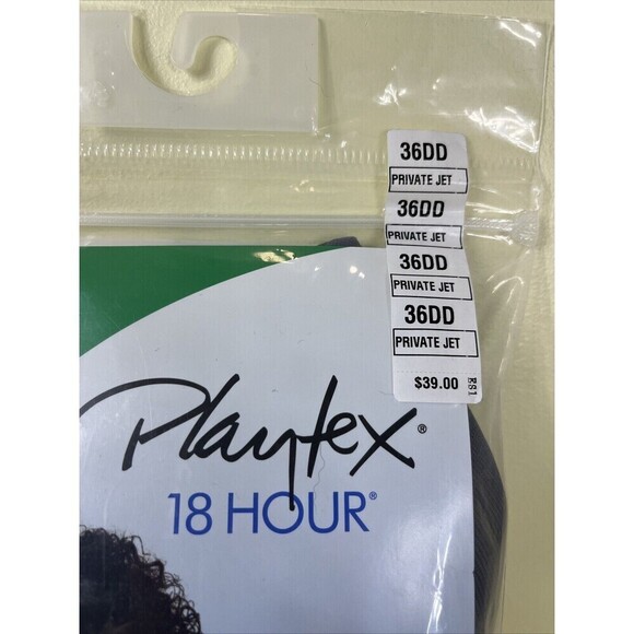 Playtex 18 Hour Silky Soft Smoothing Bra 4803 Gray Size 36DD NEW (open) - Picture 3 of 6